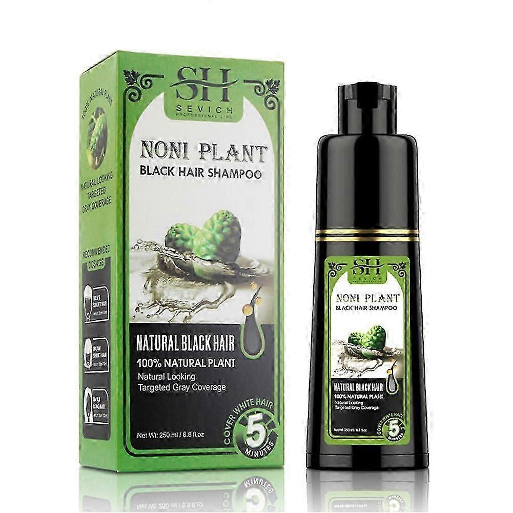 Hårfarve Shampoo Fast Cover Grå Hår Sort Farve Shampoo