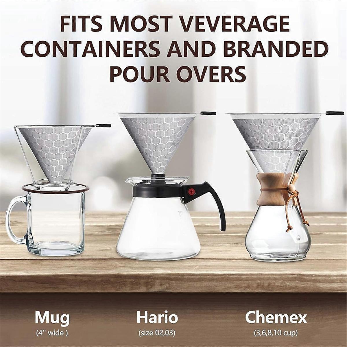 Coffee Filter with Base Filter-Free Paper Filter Coffee Filter