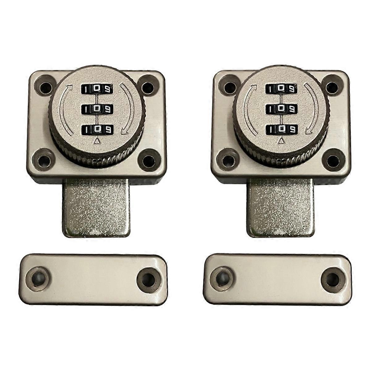2Pcs No PunchingCombination Lock Open Door Lock Room Door Ecurity