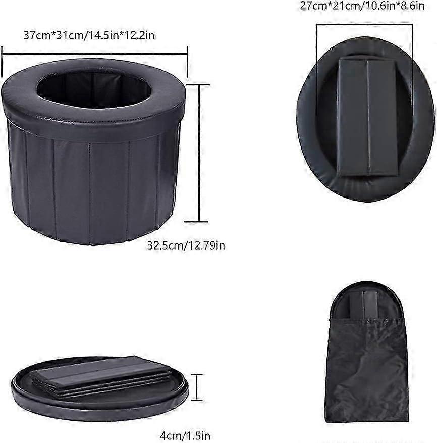 Foldable and portable car camping toilets, for camping, hiking, long journeys and traffic jams