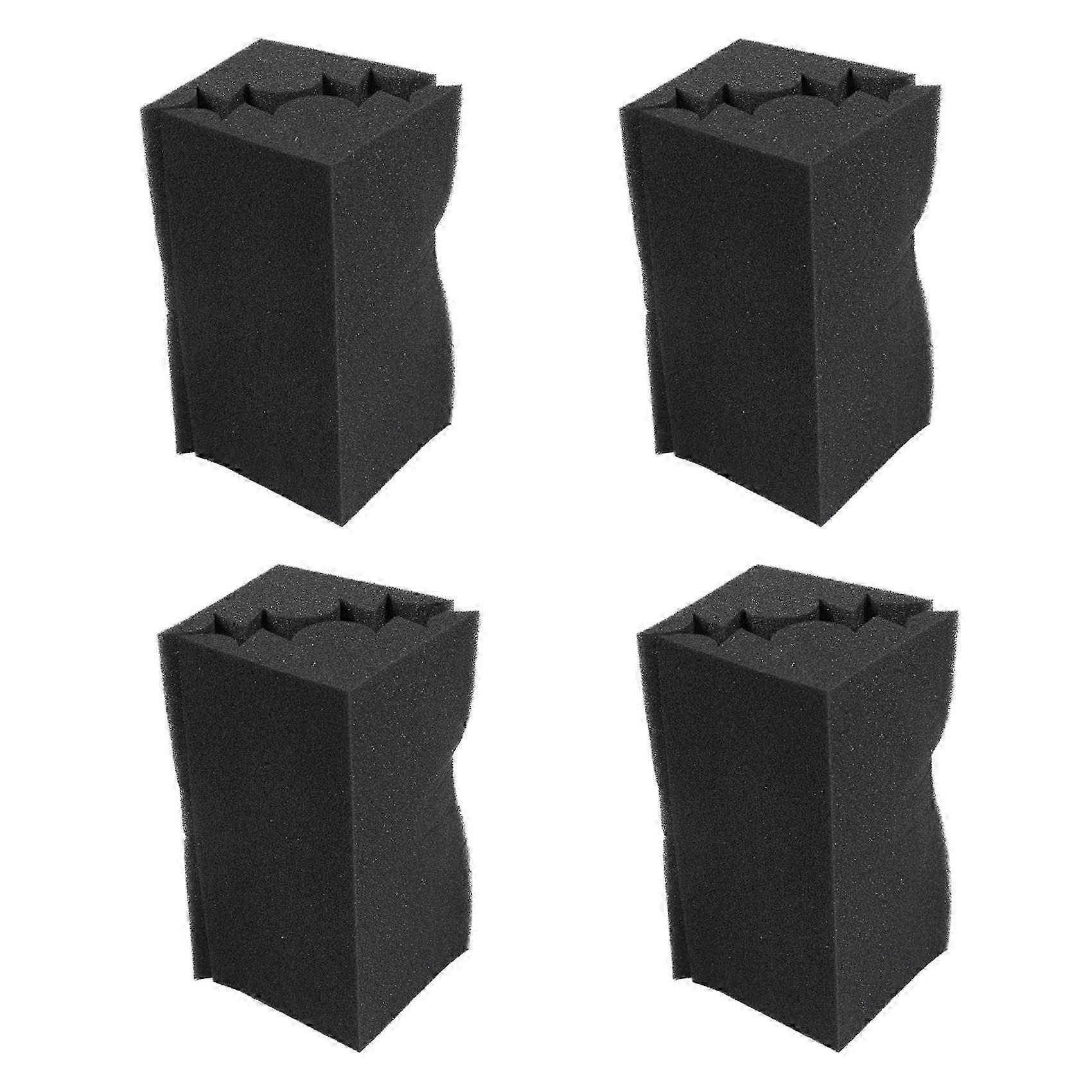 16 Pcs Corner Bass Trap Acoustic Panel Studio Sound Absorption Foam 12x12x24cm
