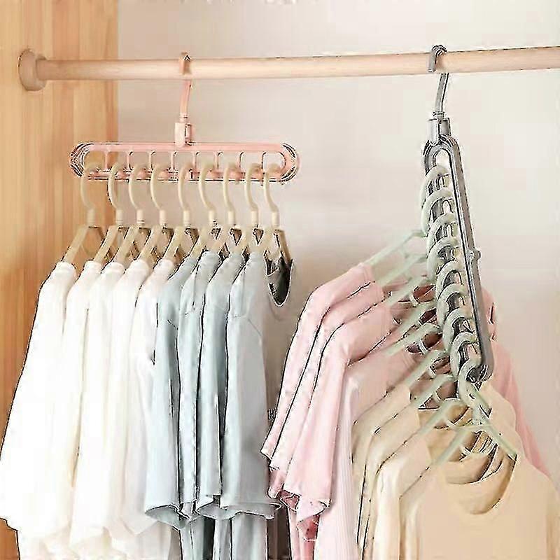 For Magic Multi-port Support Hangers For Clothes Drying Rack Multifunction Storage Hangers 2pcs