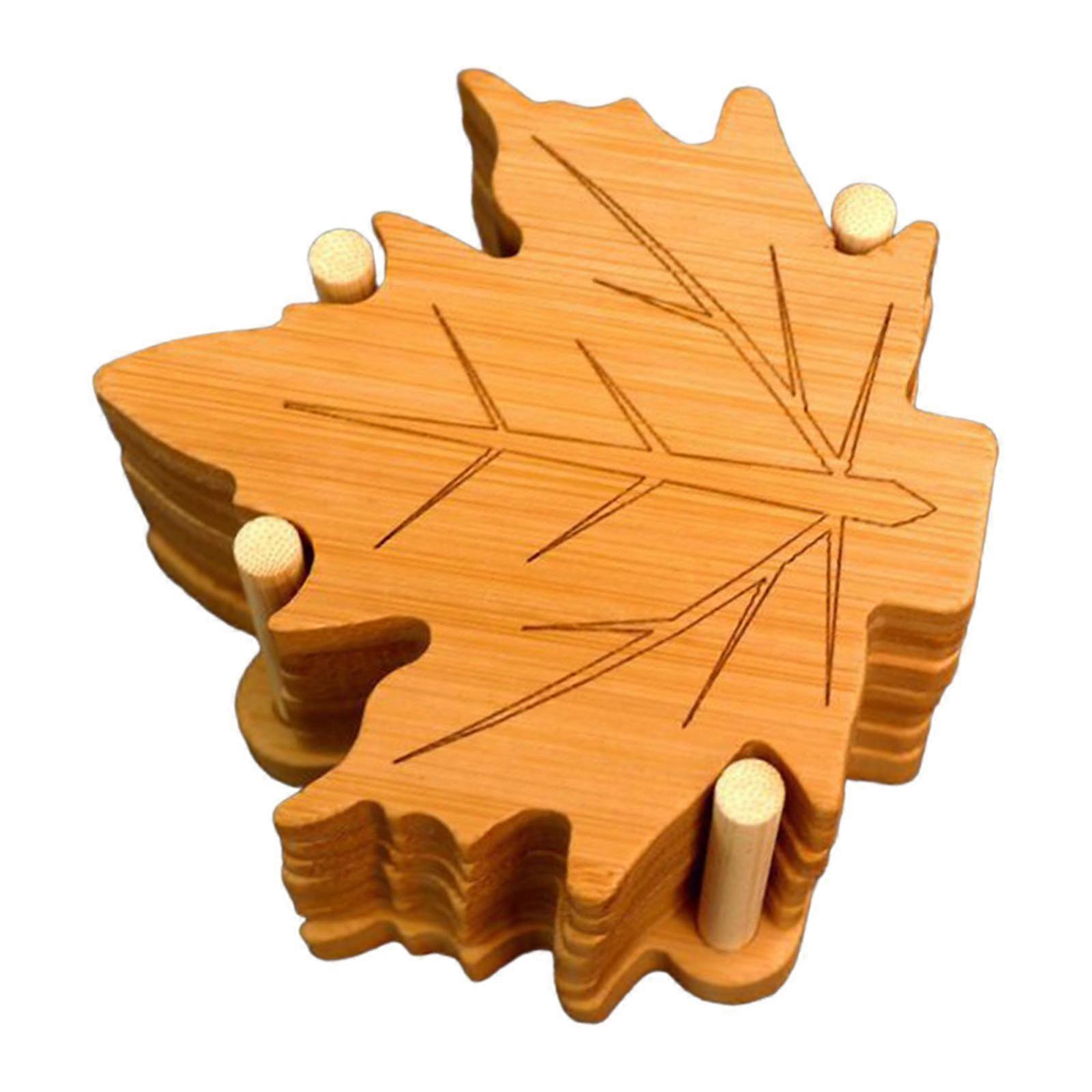 6x Maple Leaf Coasters Table Coaster Heat Resistant Placemats Decor Insulation