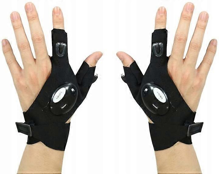 Gloves With Led Flashlight Amio 03107