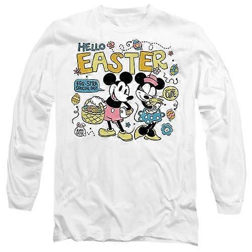 Mickey Mouse Unisex Adult Hello Easter! Minnie Mouse Easter T-Shirt