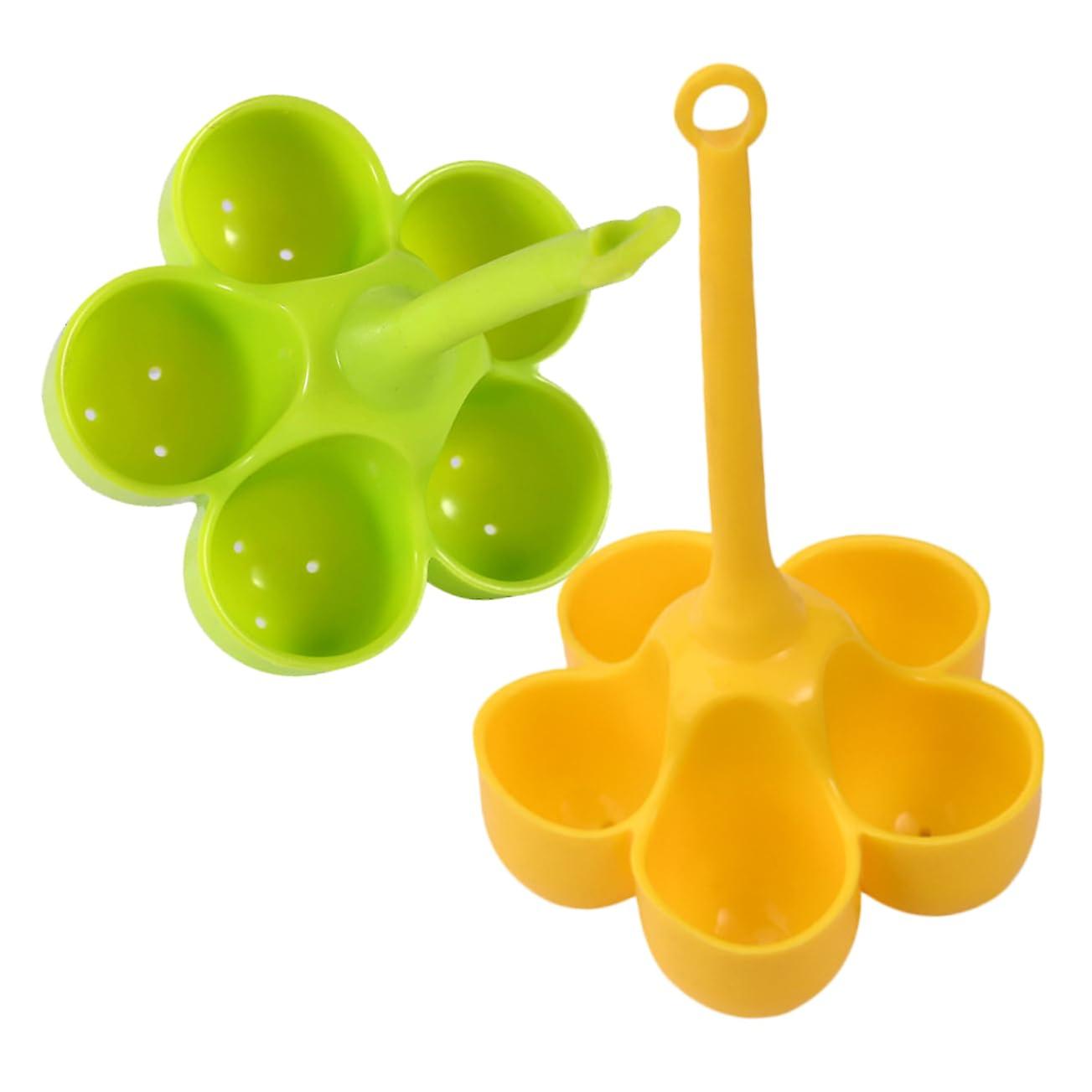 Silicone Egg Cookers 2Pcs Mini Flexible Egg Holders for Steaming Eggs Kitchen Cooking Tool Cups for Home Use