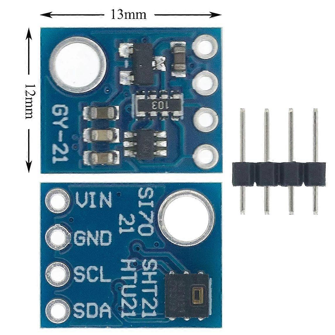 Si7021 Humidity Sensor with I2C Interface GY-21 High Precision Industrial Temperature Sensor Module Low Power Consumption CMOS
