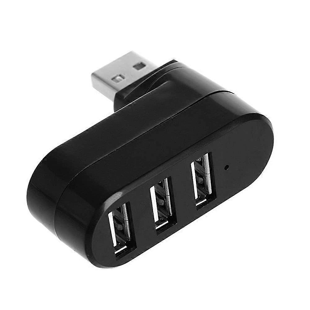Electronics Video Games Replacement Parts 3 Port USB 2.0 Hub Splitter Adapter for PC Laptop High Speed Black