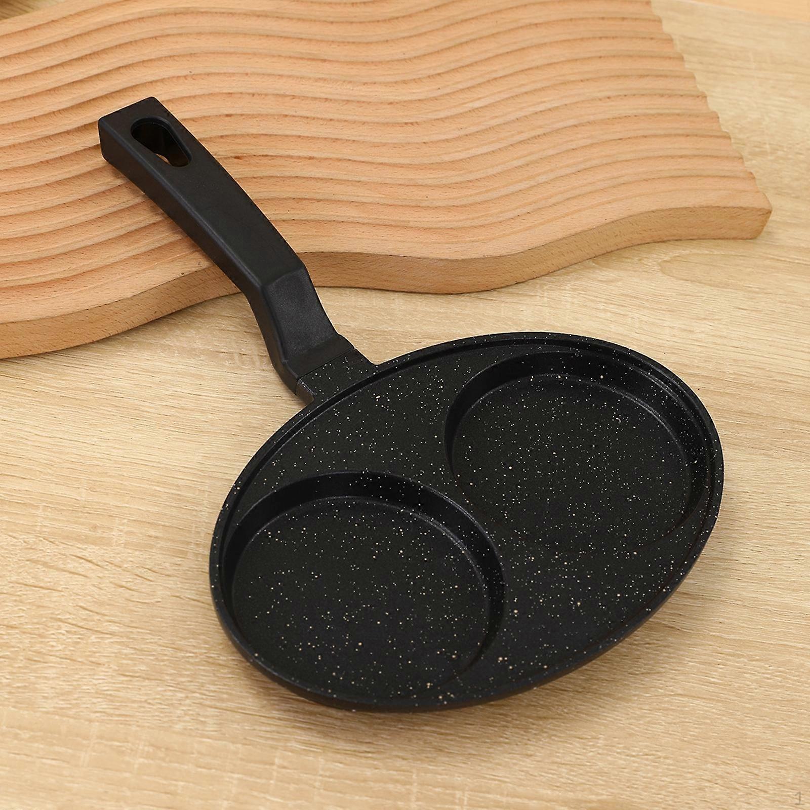 2 Cup Egg Frying Pan Non Stick Coating Aluminium Cookware Long Handle Cooker Omelet