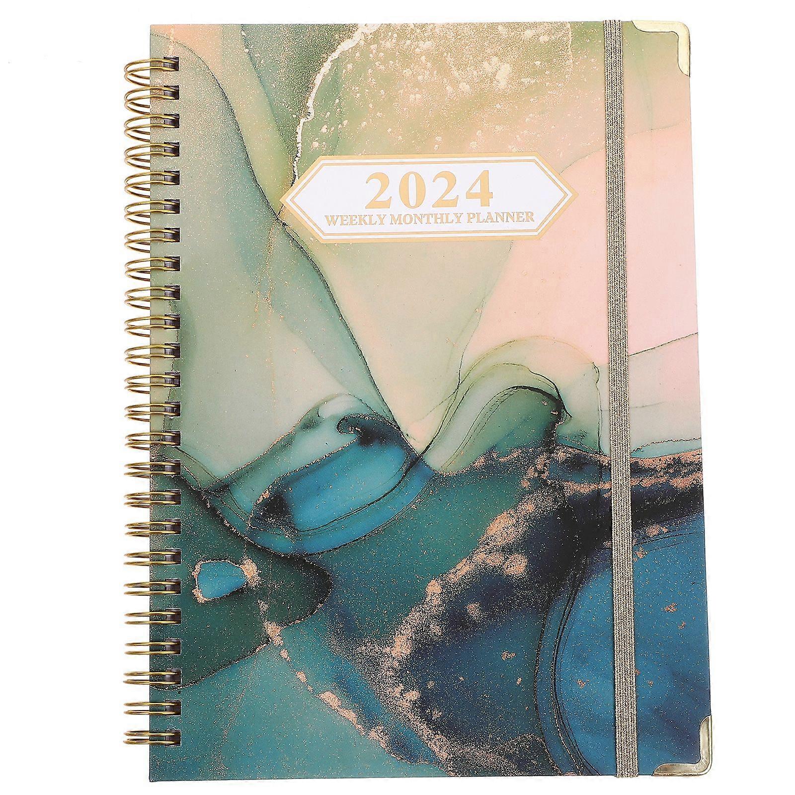 Monthly Planner Notebook Planner Notepad Portable Planner English Spiral Notepad Planning Notepad