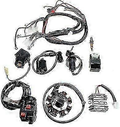 Complete Electrical Wiring Harness Cdi Stator Kit For Atv Quad 150/200/250cc