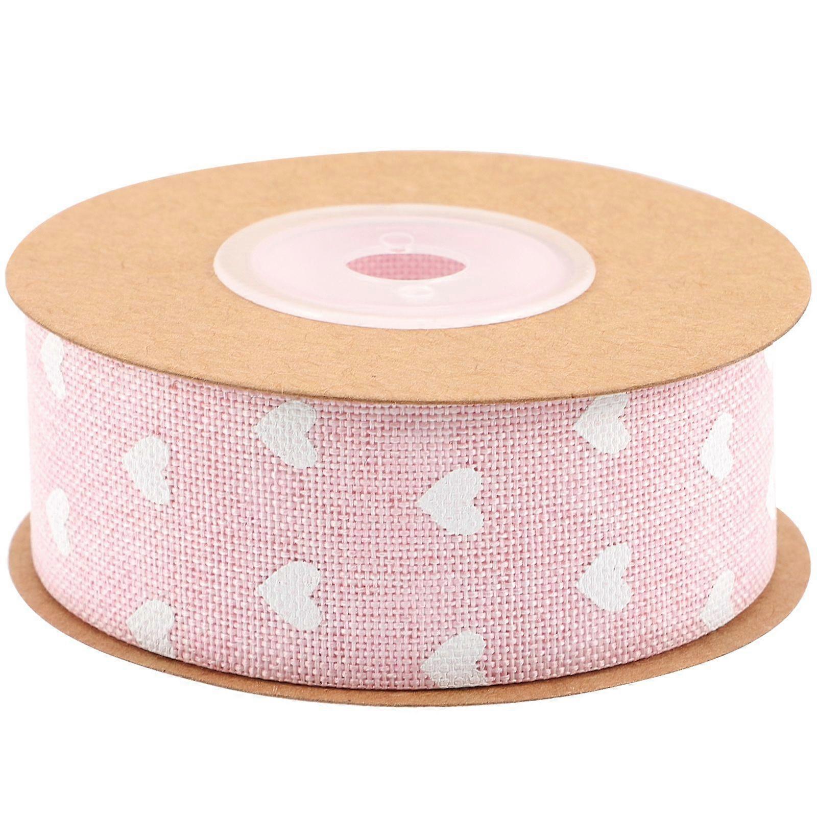 1 Roll of Loving Heart Ribbon Multi-use Ribbon Wedding Party Decoration Ribbon
