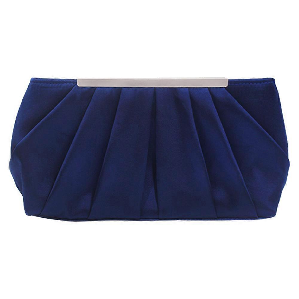 Pleated silk surface polyester dinner bag, simple and generous ladies clutch bag