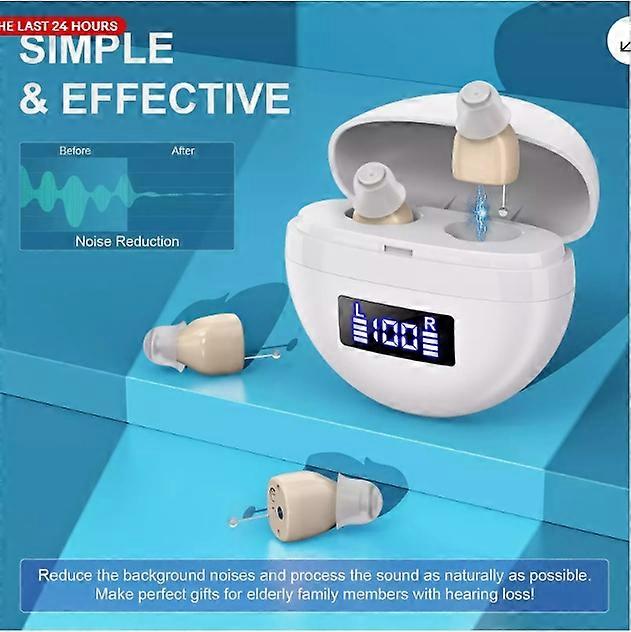 Digital Mini Hearing Aids Invisible In Ear Small Sound Voice Amplifier Enhancer
