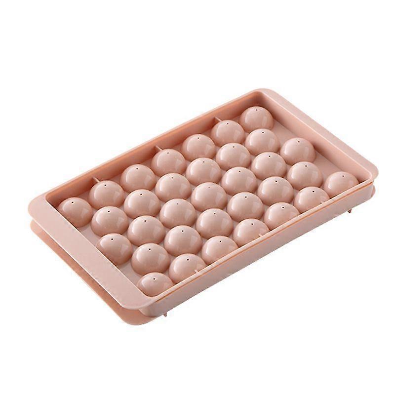 Ice Cube Tray - Freezer Round Ice Cubes, Easy Debulk Ice Cube Molds, Reusable Ice Cube Molds for Cooling Cocktails Whiskey Tea and Coffee (Pink)