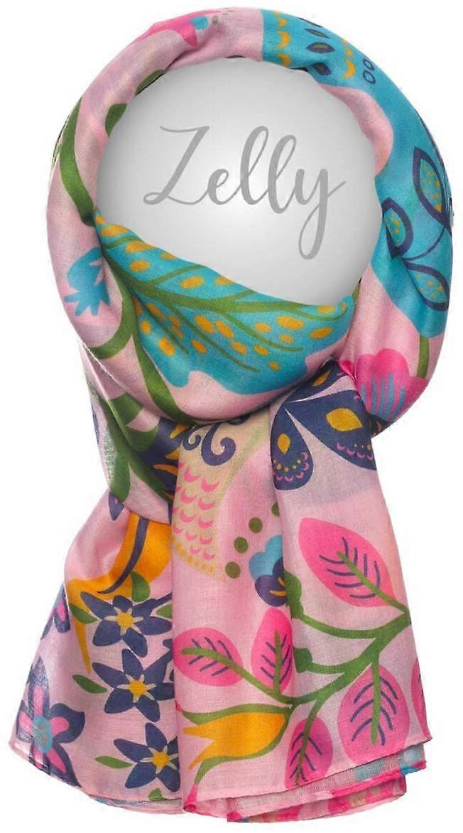 Zelly Spring Garden Scarf - Pink