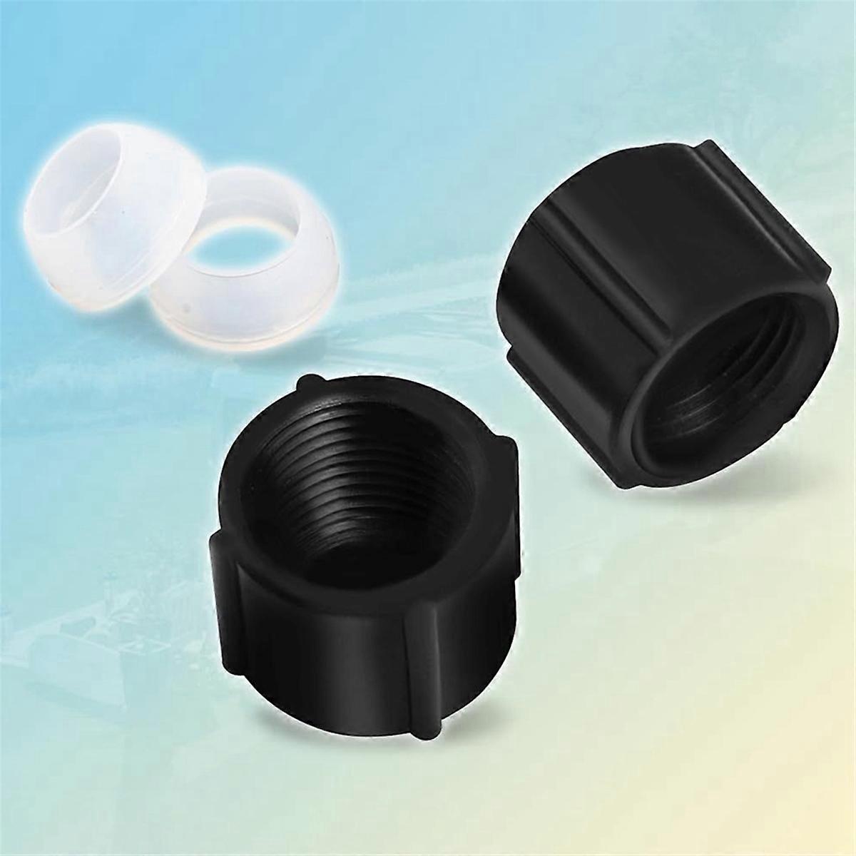 2 Pcs Drain Cap Seal Cover Low Point Drain Seal Cover 1/2 Inch Hot & Cold Water Lines for RV Camper Travel Trailer