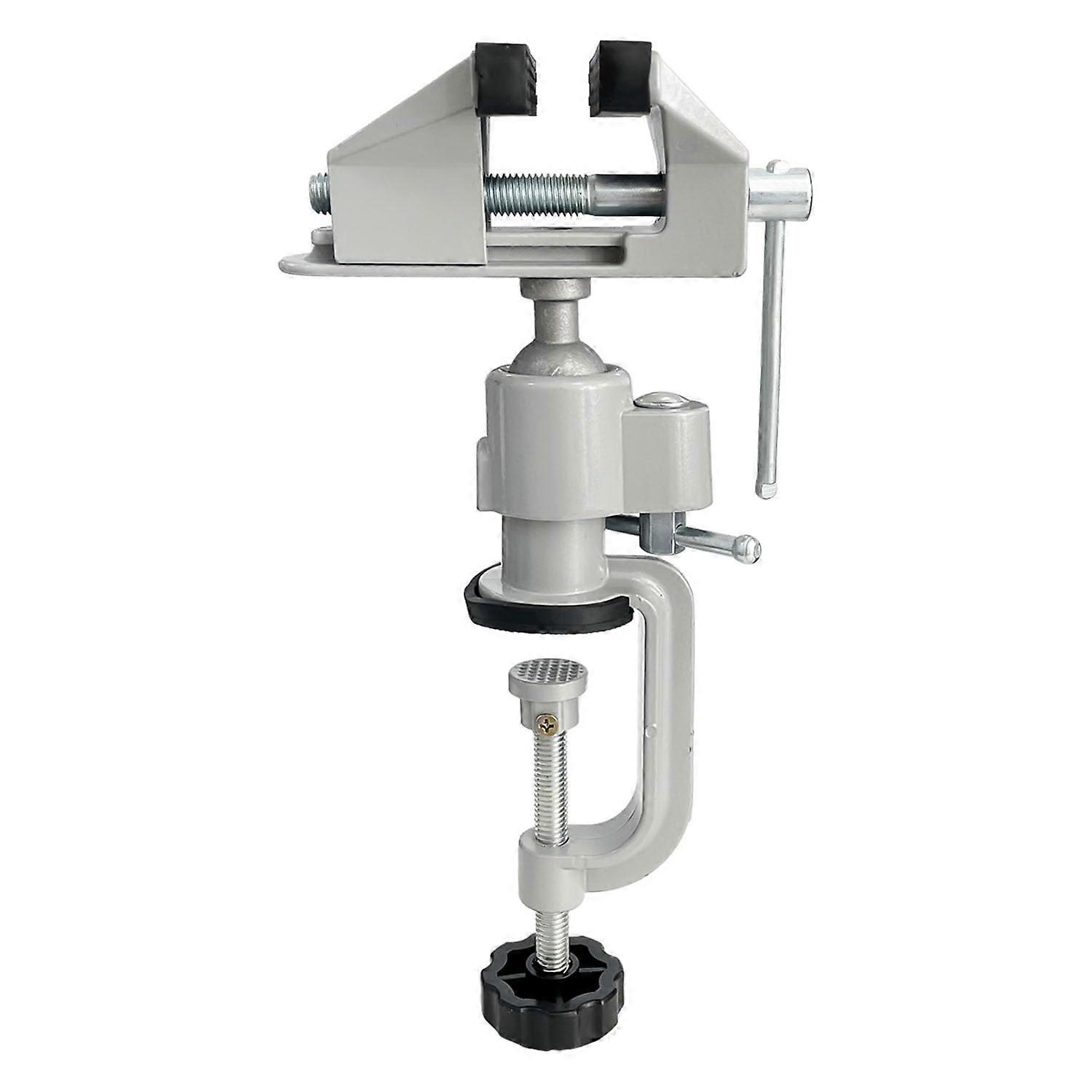 3' Universal Table Vise Swivel Bench Vise Tabletop Clamp Vice Tilts Rotate 360° for Woodworking Crafting Jewelry Hobby Model Making