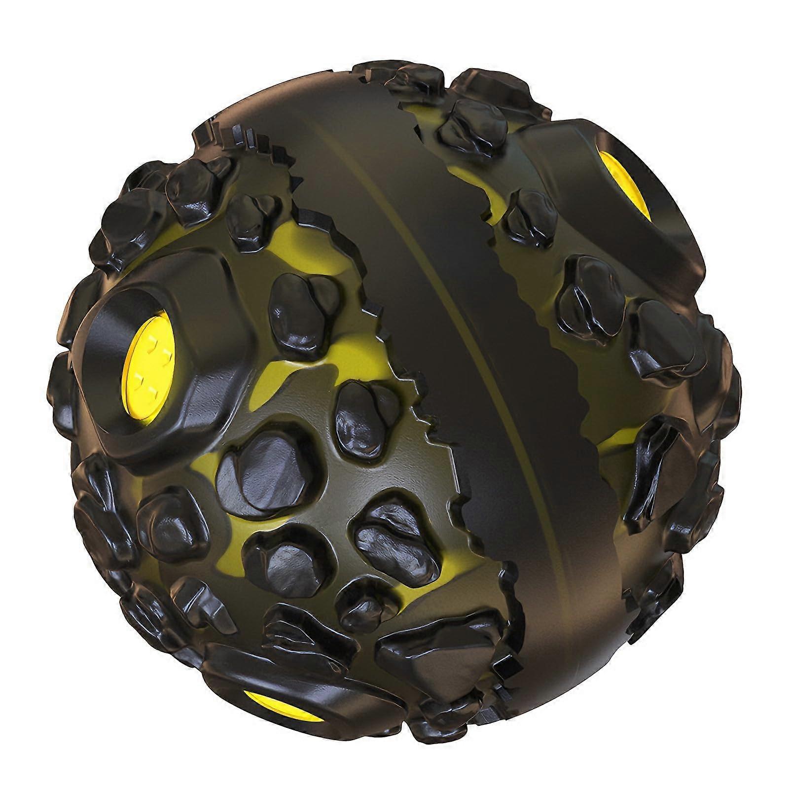 BARDEIMIES Dog Ball Toy, Indestructible Squeaky Ball For Aggressive Chewers, Interactive Hard Toy For All Dog Sizes