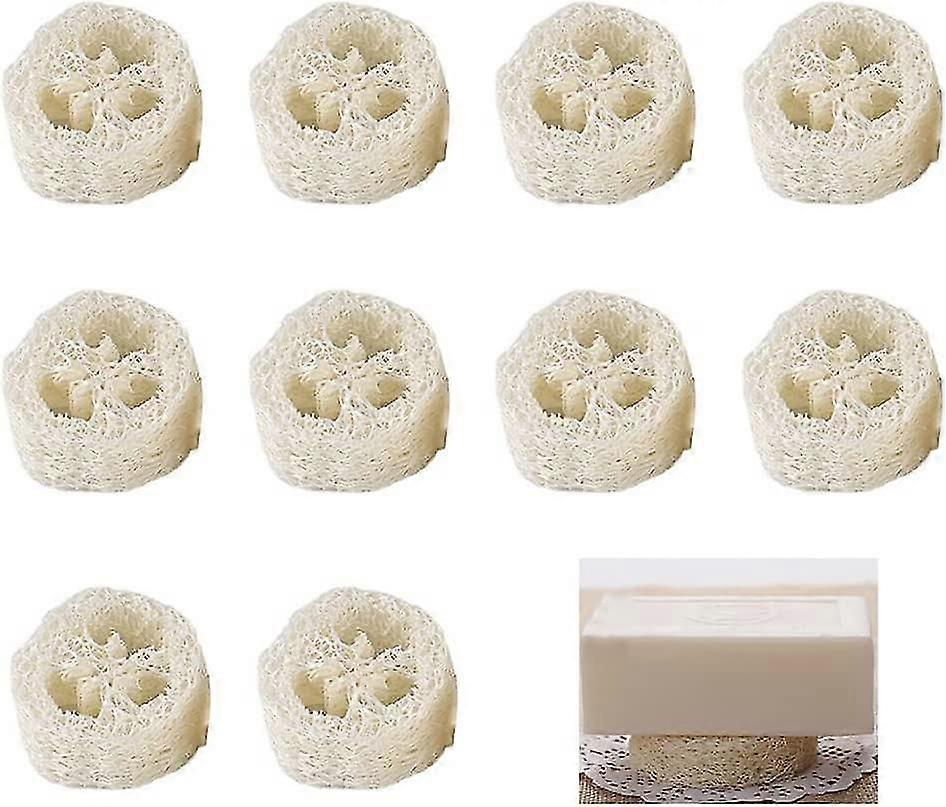 Loofah zeepbakje, antislip zeepkussen, milieuvriendelijke zeephouder, 10 stuks zeephouder, 100% loofah zeepbakje