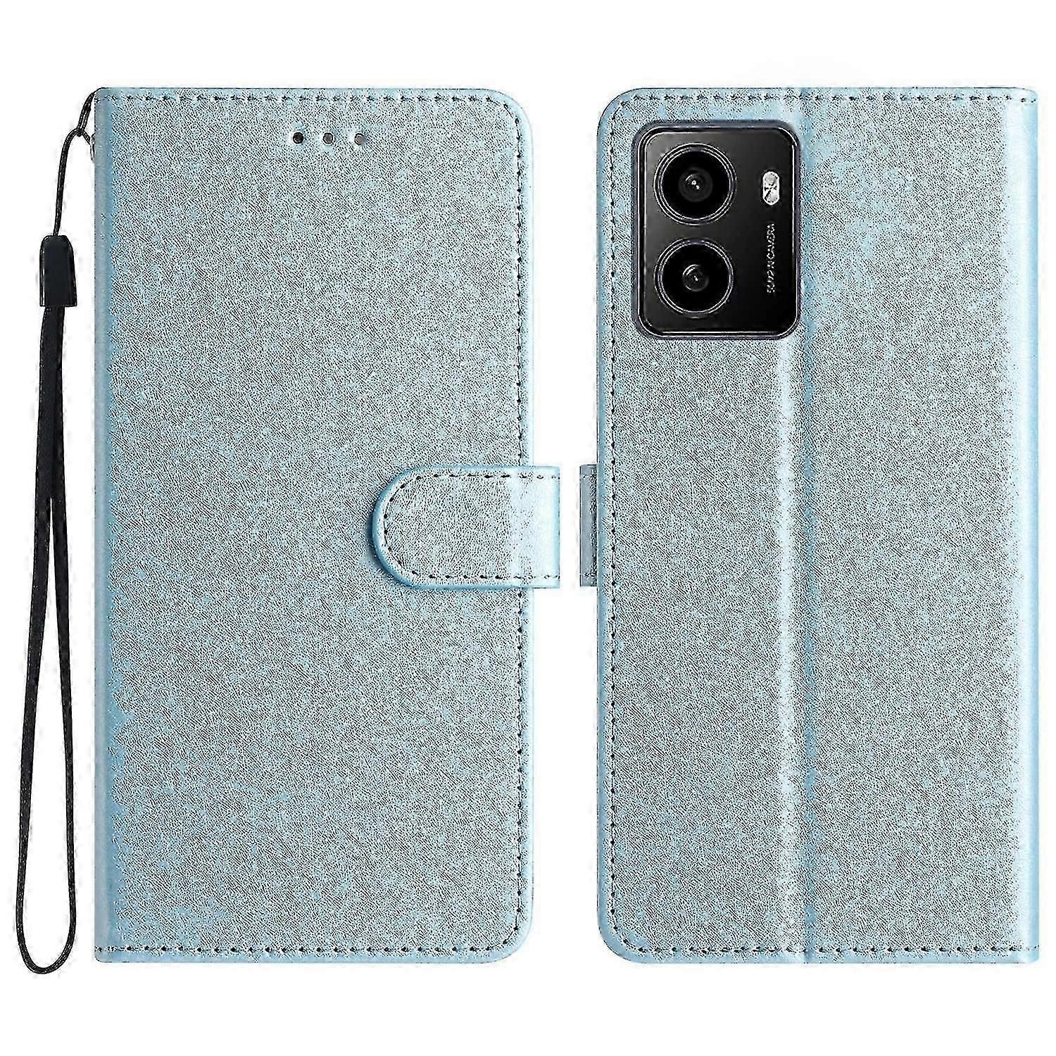 For HMD Pulse Pro/Pulse/Pulse+ Wallet Case Silk Texture Leather Phone Cover - SilverAM