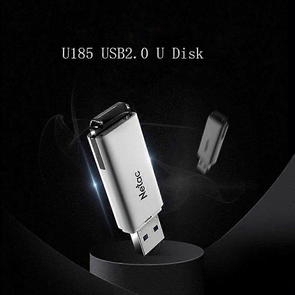 Netac U185 64GB USB2.0 U Disk Portable USB Flash Drive Built-in Encryption Software Small Size Plug and Play Wide Compatibility