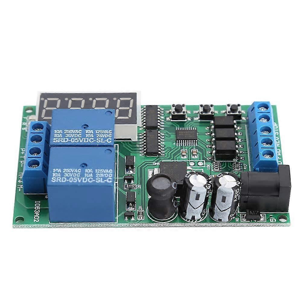 Motor Control Board with Time Delay Relay for Forward Reverse 5V-24V Cyclic Timer for DC Motors