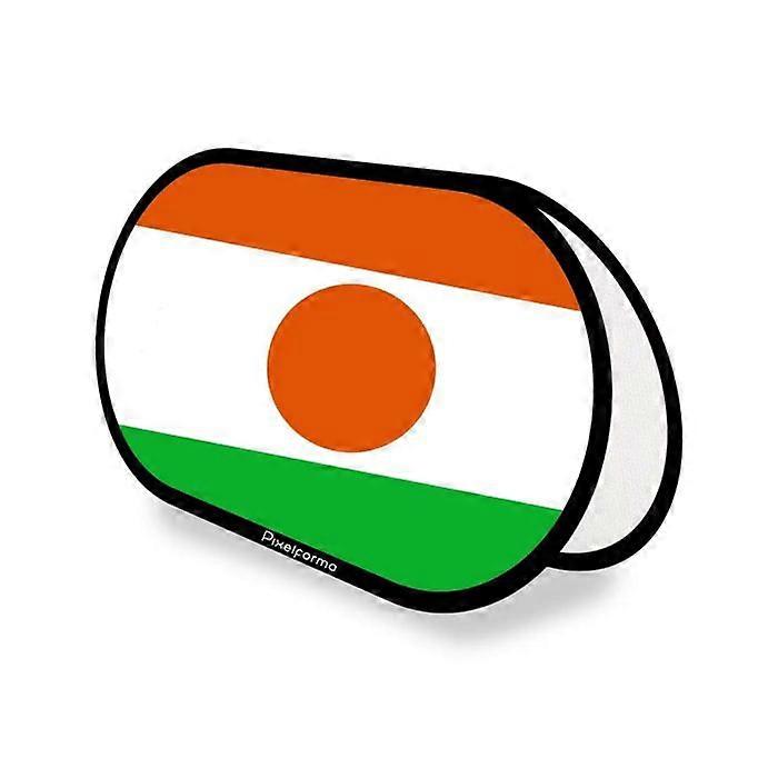 Flag - Niger - Oval - 70 x 120 cm - Polyester - Double-sided print