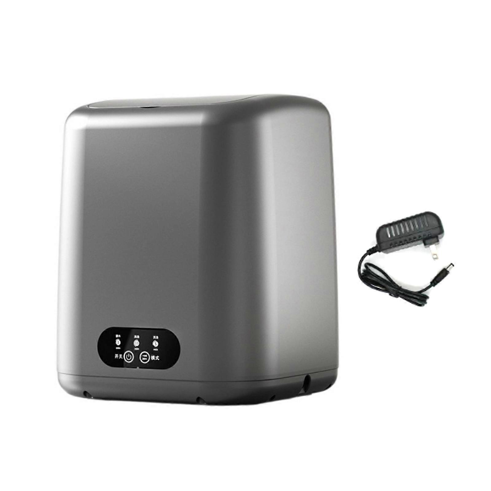Automatic Cordless Washing Machine for Efficient Laundry in Small Spaces 13L Portable Underwear Socks Clothes Washer silver gray