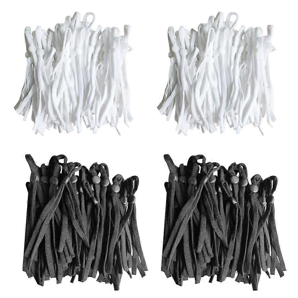 400 Count Flat Elastic Cord Stopper for Making