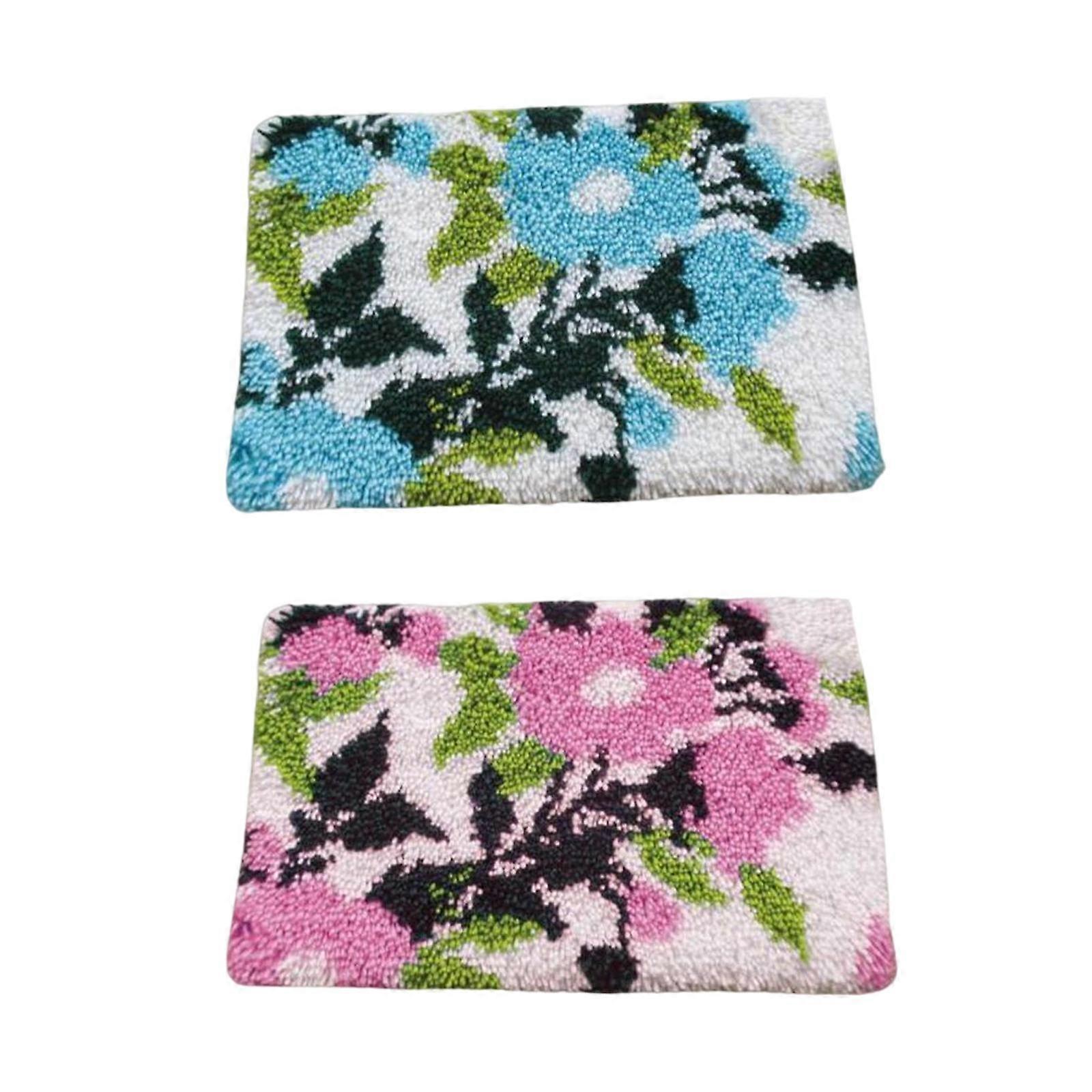 Latch Hooking Rug Kits Embroidery Carpet Crafts with Basic Tools Tapestry