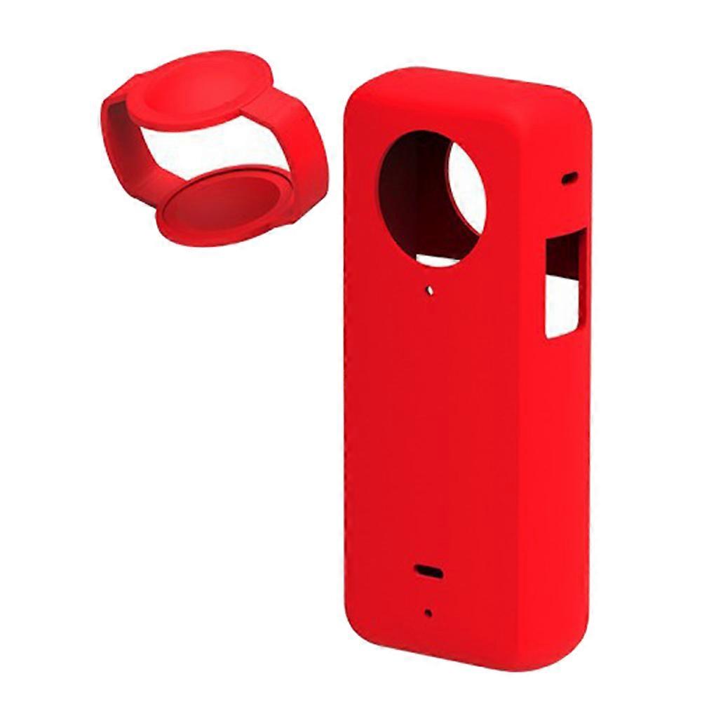 Silicone Case for X3 Panoramic Action Camera(Red)