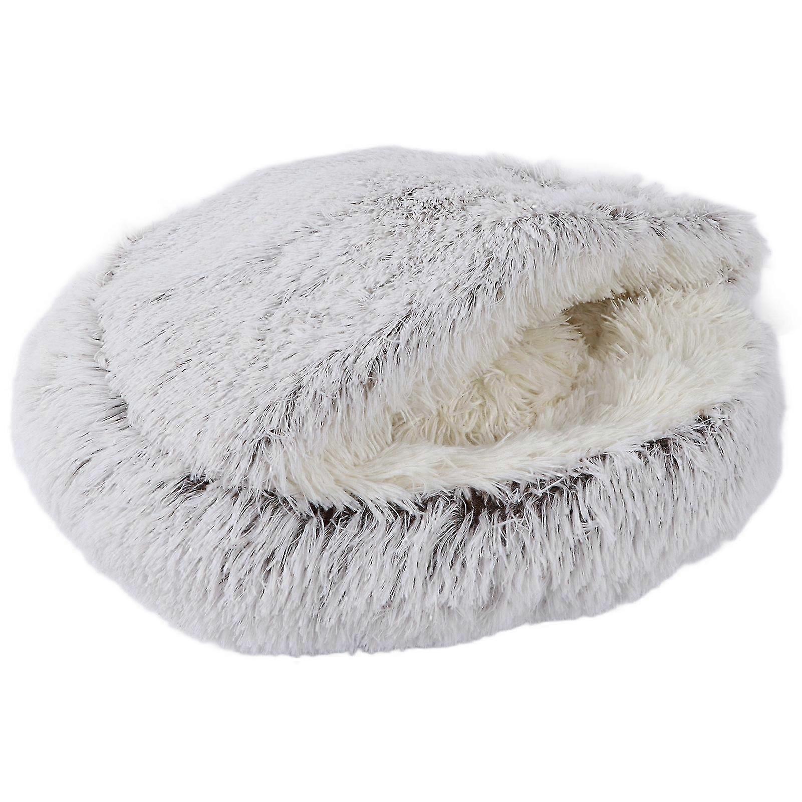 Cozy Round Pet Bed Soft Plush Cushion for Small Dogs and Cats, Perfect for Keeping Your Pets Warm and Comfortable