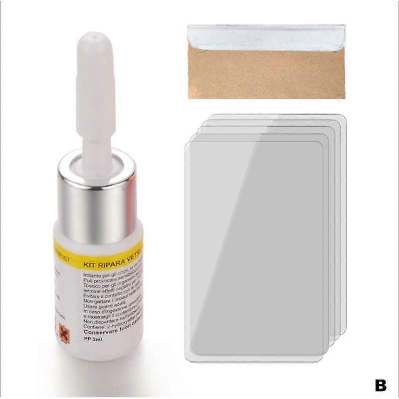 White(B)$Car Windshield Repair Kit