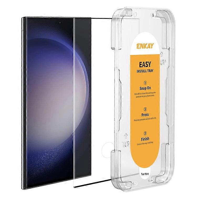 ENKAY HAT PRINCE Compatible For Samsung Galaxy S23 Ultra Tempered Glass Screen Protector Easy Install