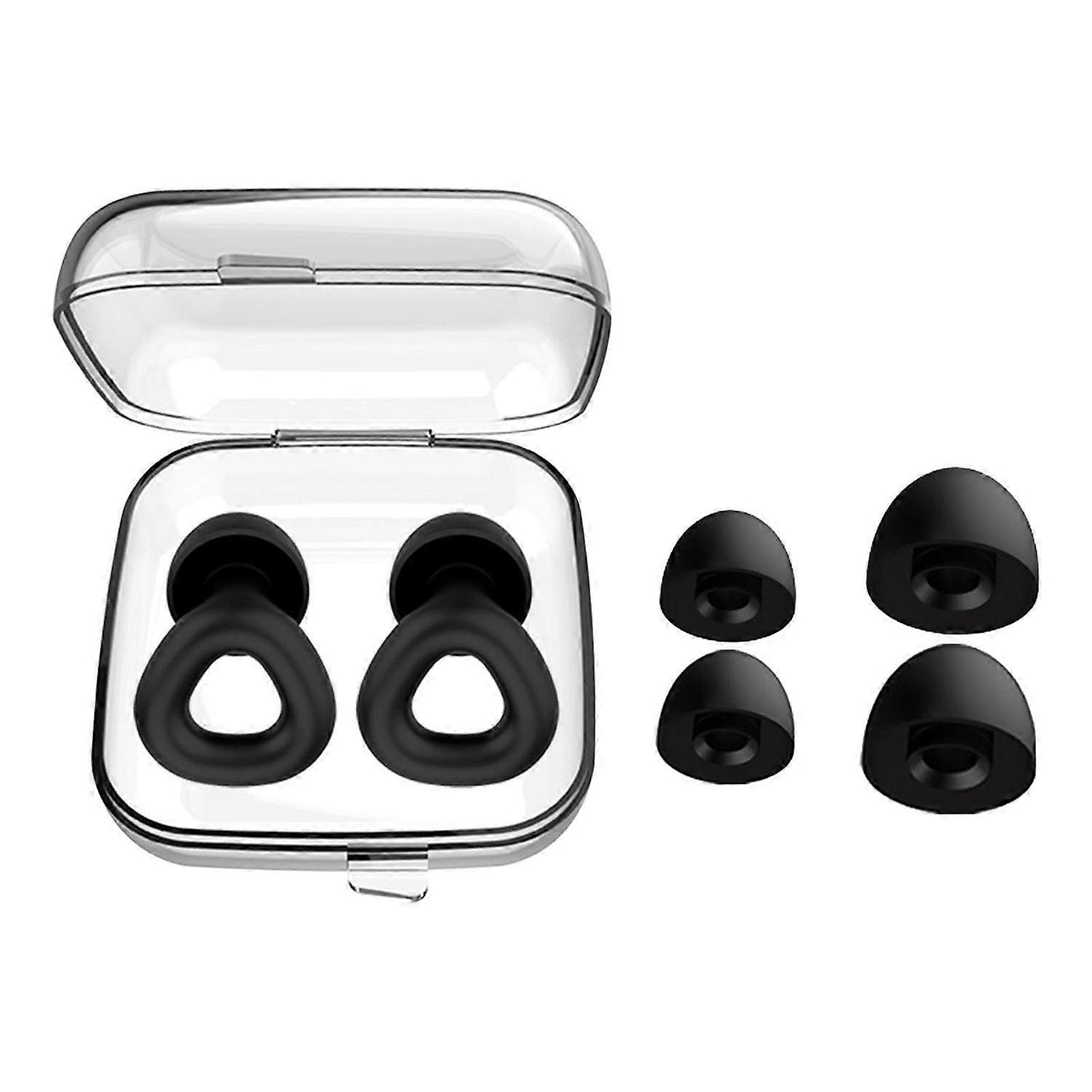 1 Pair Of Motorcycle Earplugs With 4 Ear Caps Windproof Hearing Protection Reduce Wind Noise