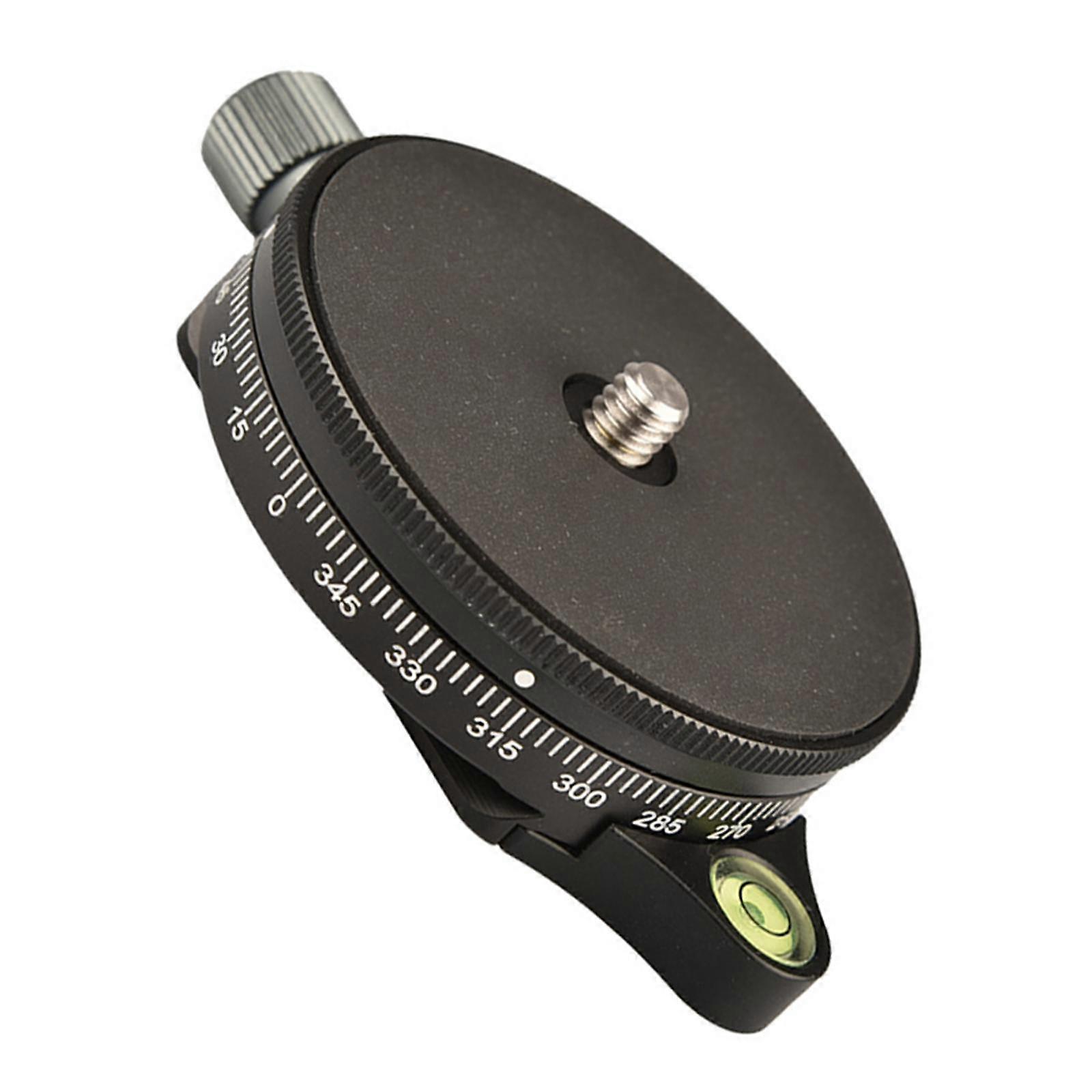 Camera Panoramic Panning Base Aluminum Alloy with Bubble Level with Plate