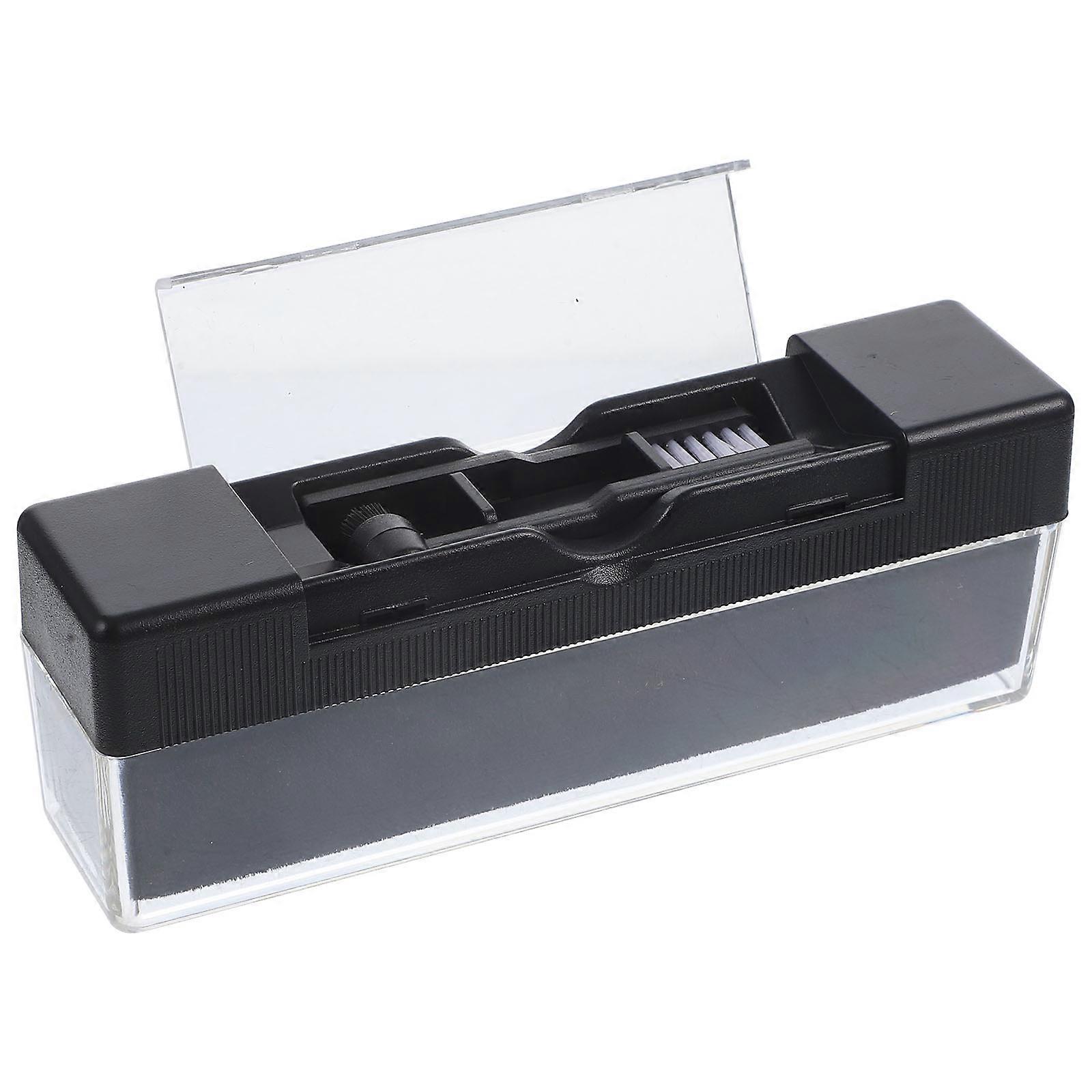 Compact Portable Vinyl & CD Cleaner Brush – Lightweight Dust Remover for Static Reduction and Audio Quality Maintenance