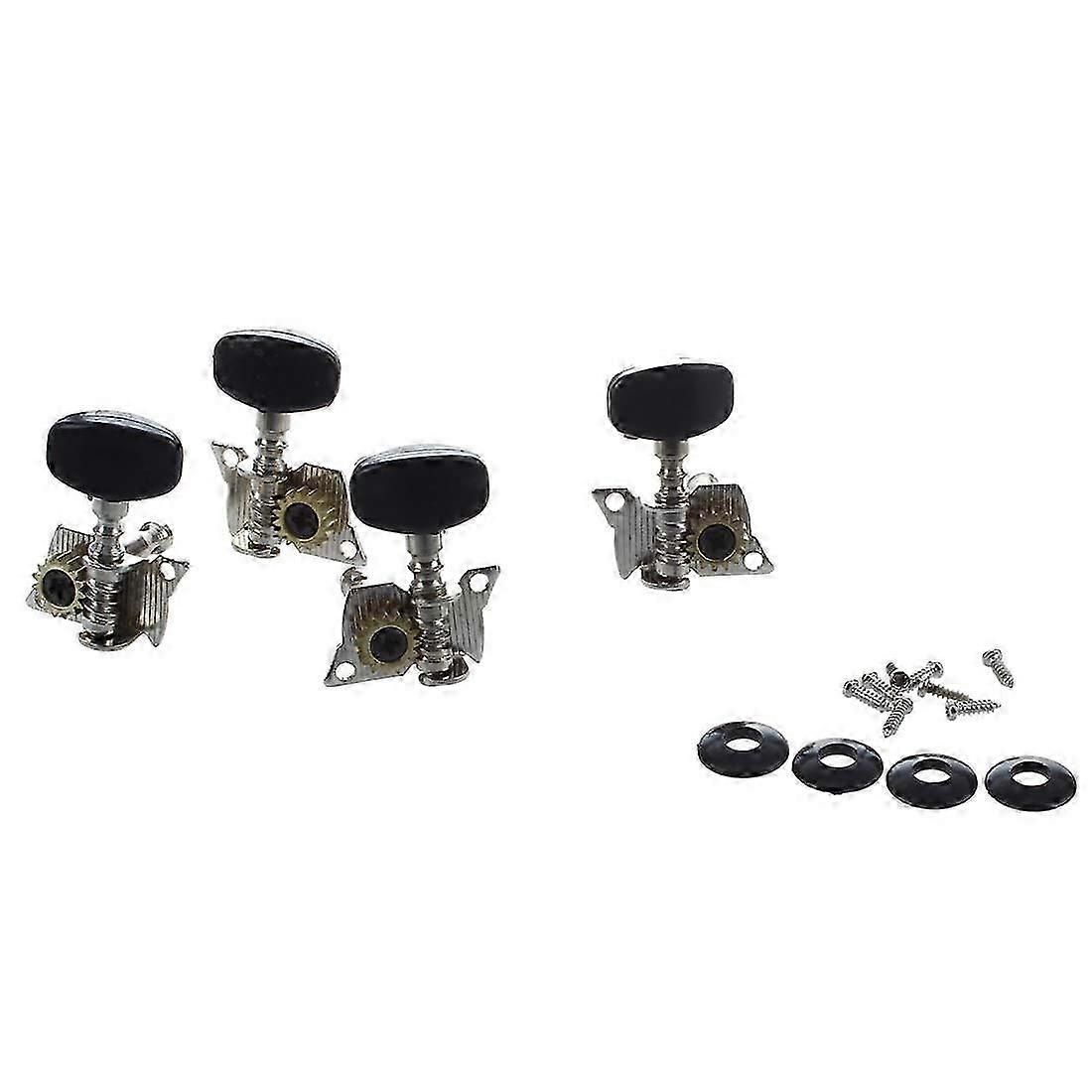 4Pcs Ukulele Guitar and Small 4 String Guitar Tuning Pegs Machine Heads 2R and 2L Mounting Screws I