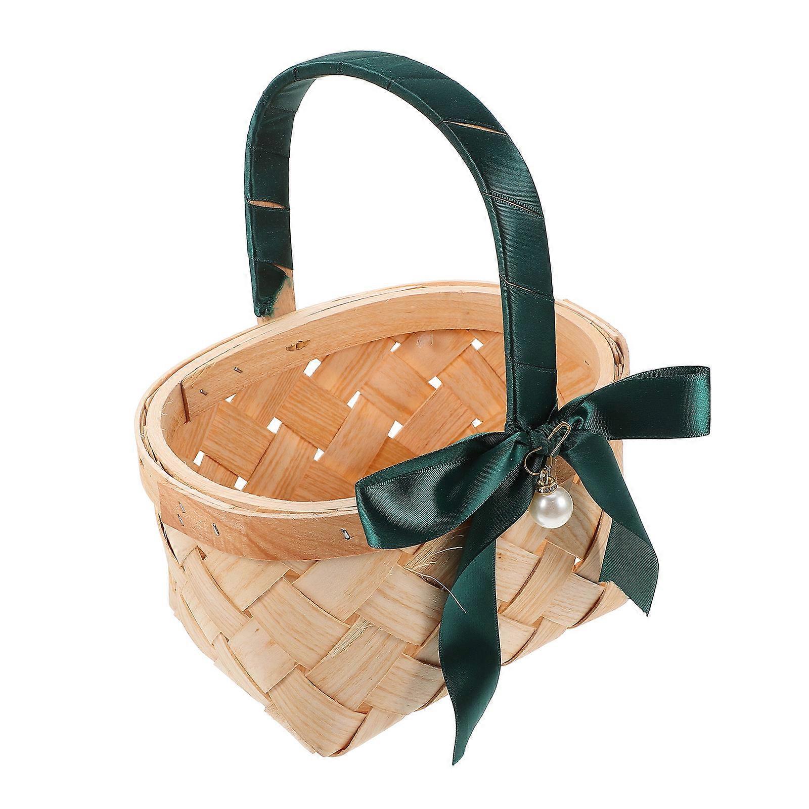 Cesta Tecida Elegante para Celebrações, Decoração e Necessidades Práticas