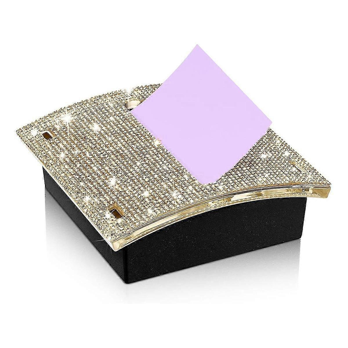 Strass Self Stick Note Pad Supports 4 x 4 pouces Porte-Note Mémo Distributeur Porte-Notes Porte-Notes Distributeur de Notes Autocollantes