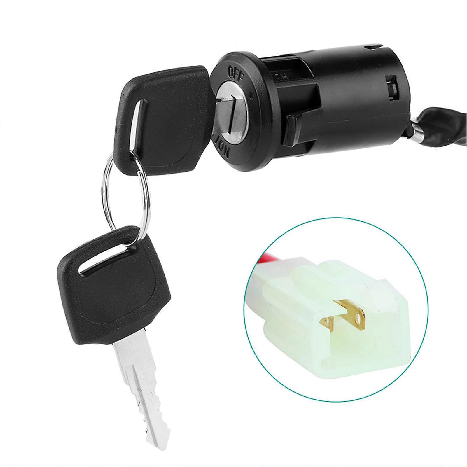 Electromobile 2-Wire Ignition Switch Key ABS Universal Moto Accessory
