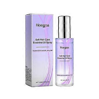 Soft Hair Care Essential Oil Spray, Hair Soft Essential Oil Spray, Smoothing Hair Oil Spray for All Hair Types - Gently Nourishes Split Ends, Frizzy H