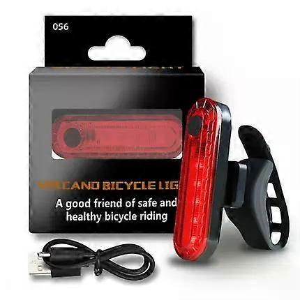 Bicycle Parts Bike Light Night Riding LED Explosion Flash Light USB Charging Tail Refill Highlighting Bike Light Bicycle Accessories Cycling