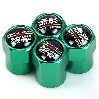 4pcs Aluminum Valve Caps Car Wheel Tires Valves Tyre Stem Air Caps Suitable for Mugen Power Honda Civic Accord CRV Hrv Jazz Accessories shry