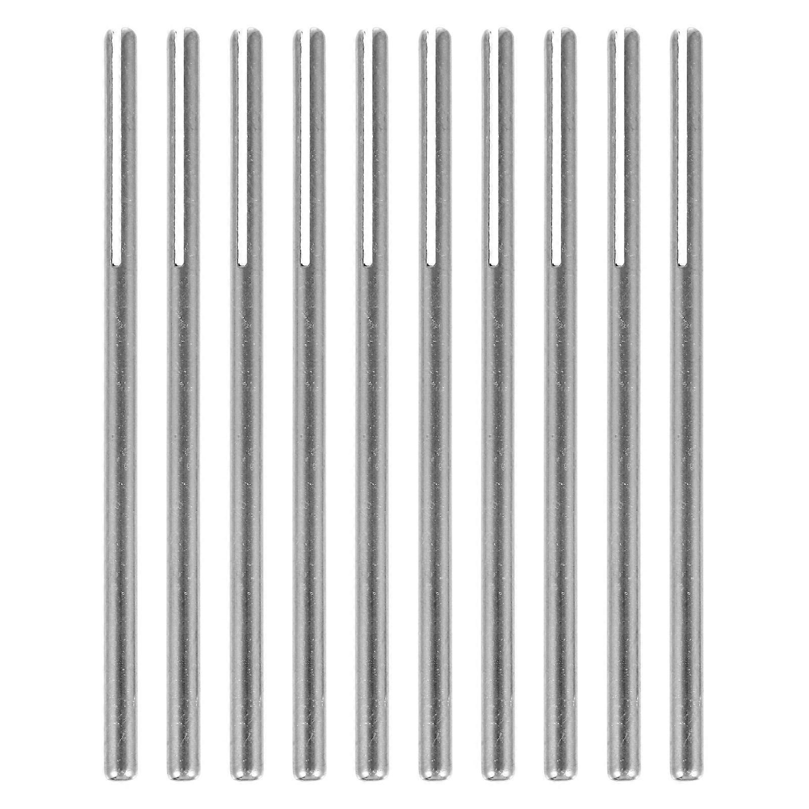 10 Pcs 1 Bag Lightweight Sturdy Screw Rods Silver Practical Fixing Rods