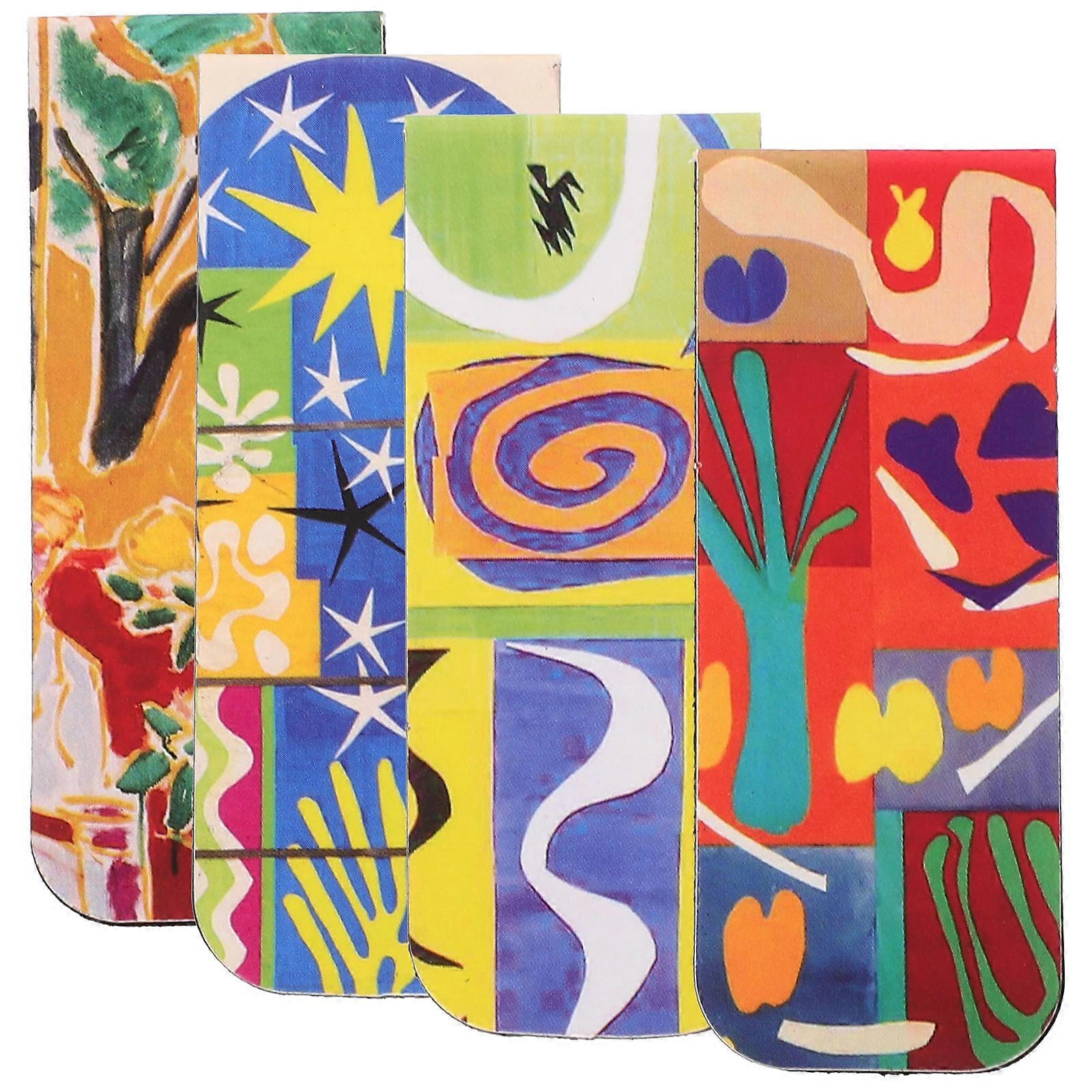 Page Markers For Books Chinese Traditional Style Multi Color 4Pcs