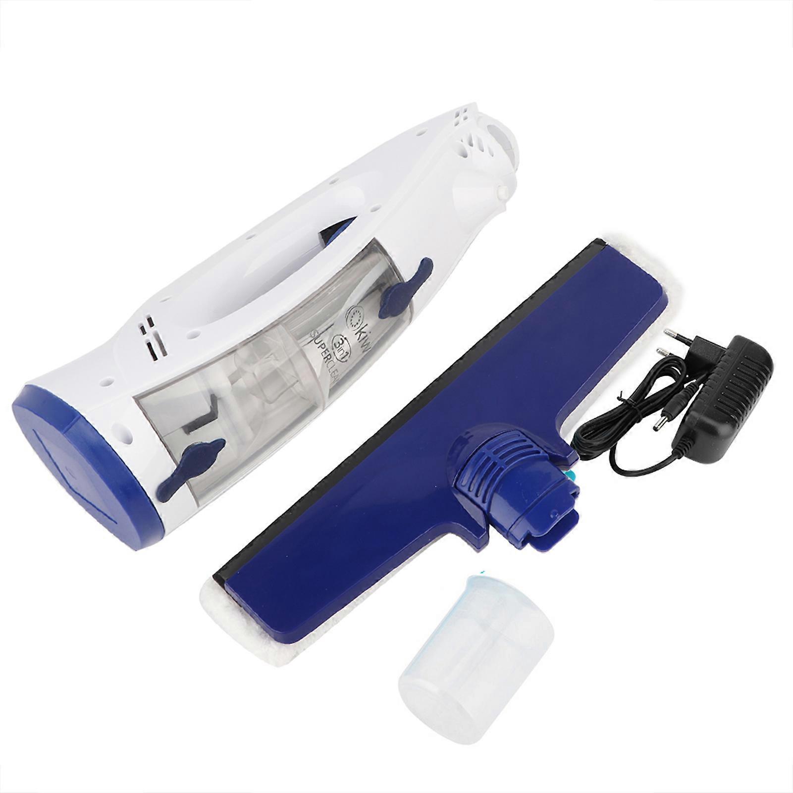 Brosse de nettoyage électrique pour vitres 2 en 1, bleu et blanc