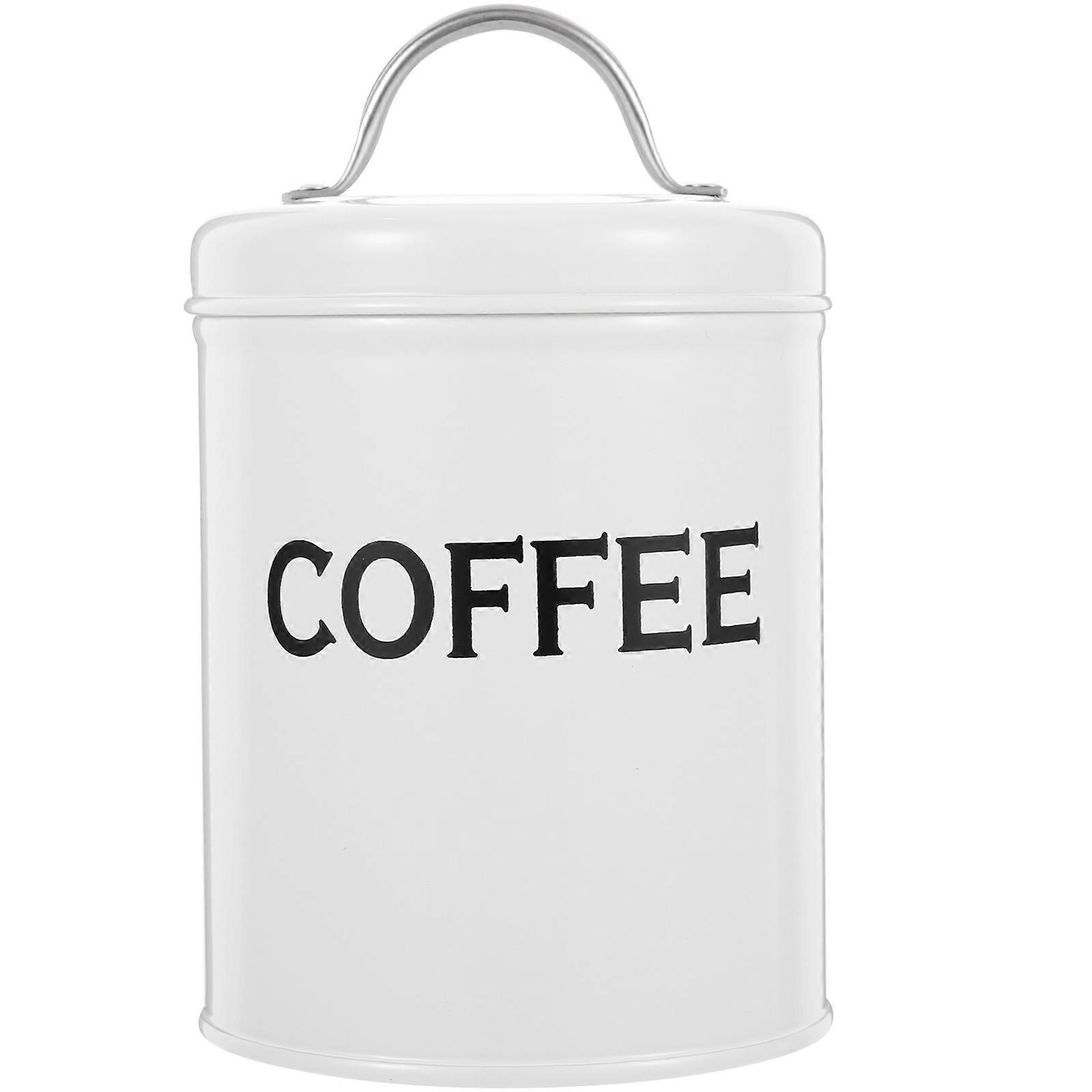 Nordic Style Metal Tea Canister Airtight Container For Home Use 9.00x9.00x17.00cm Portable Design