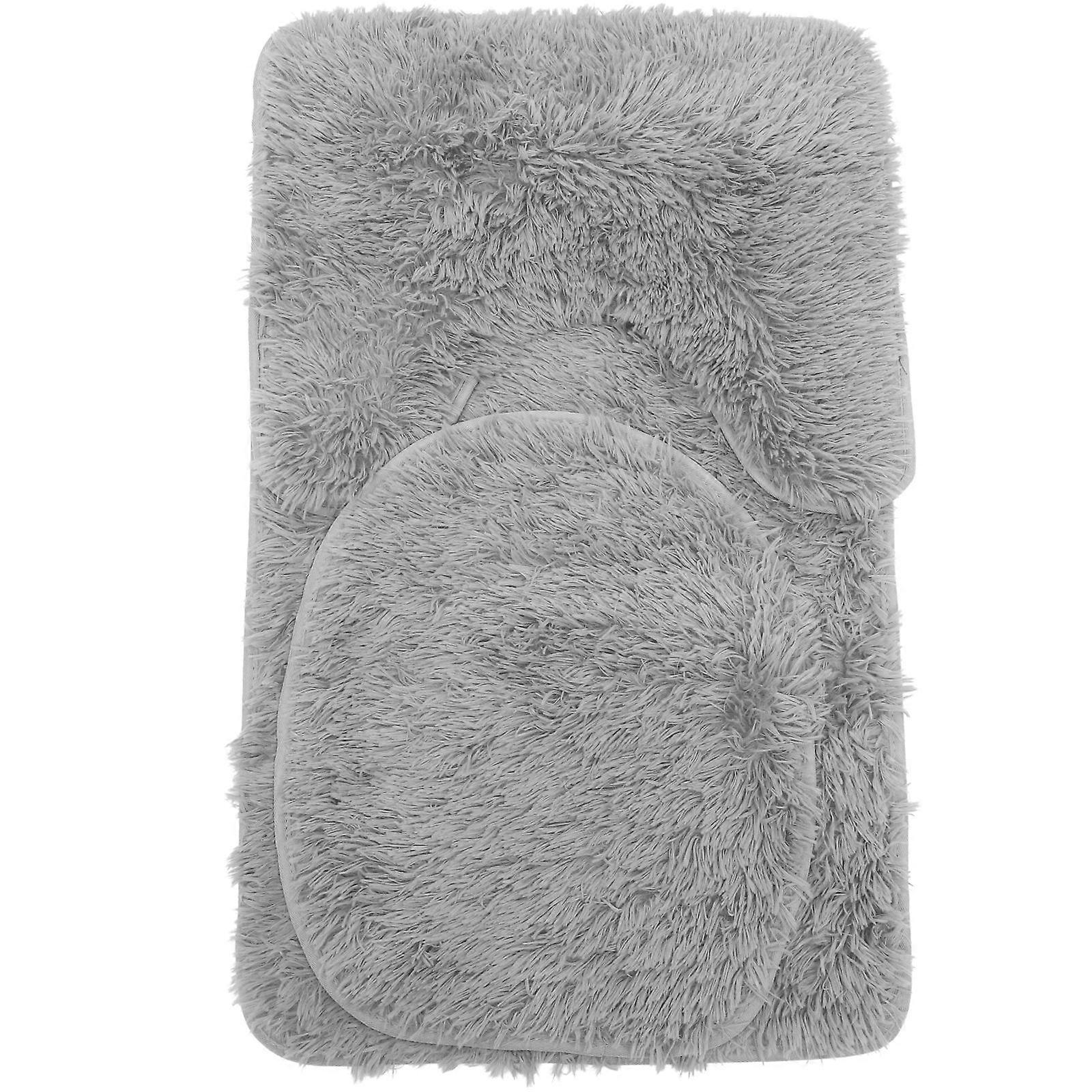 Bathroom Mats for Bathroom Home Use Grey 80X50cm Easy to Assemble and Disassemble 1Set